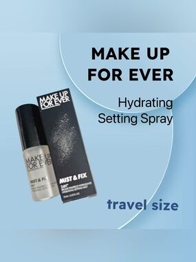 🇫🇷🆕NIB MAKE UP FOR EVER |TRAVEL| Iconic Mist & Fix 24HR Hydrating Setting Spray